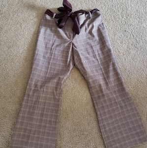 Plaid dress pants